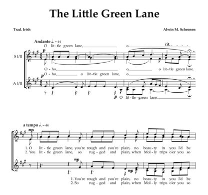 Schronen, The Little Green Lane - SSAA - PDF Lizenz